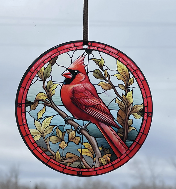 Cardinal Window Ornament