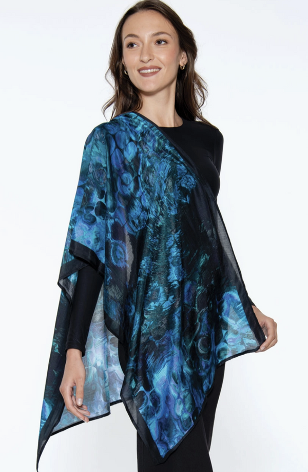 Abstract Blue Sami Scarf