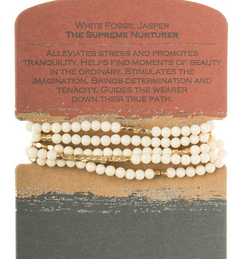 White Fossil Jasper - The Supreme Nurturer Wrap