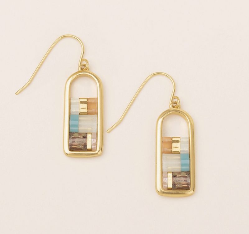 Good Karma Miyuki Frame Earring