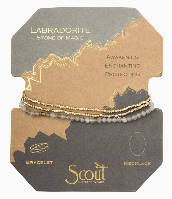 Labradorite Beaded Stacking Bracelet