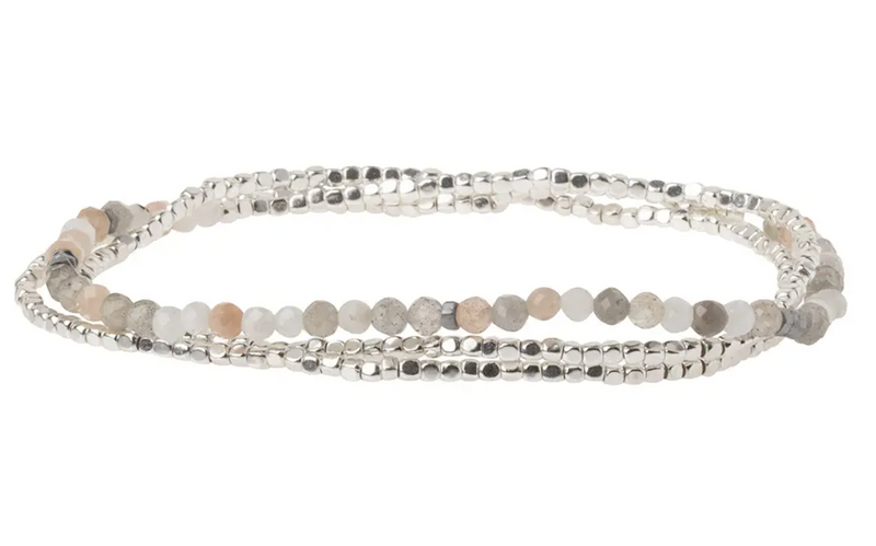 Moonstone Beaded Stacking Bracelet