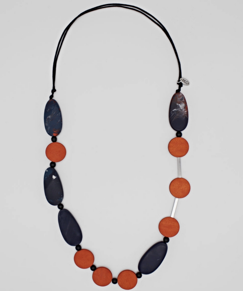 Orange Vella Necklace