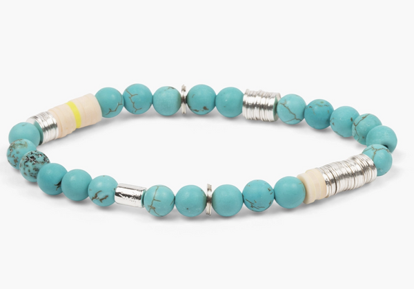 Turquoise Intermix Stone Stacking Bracelet