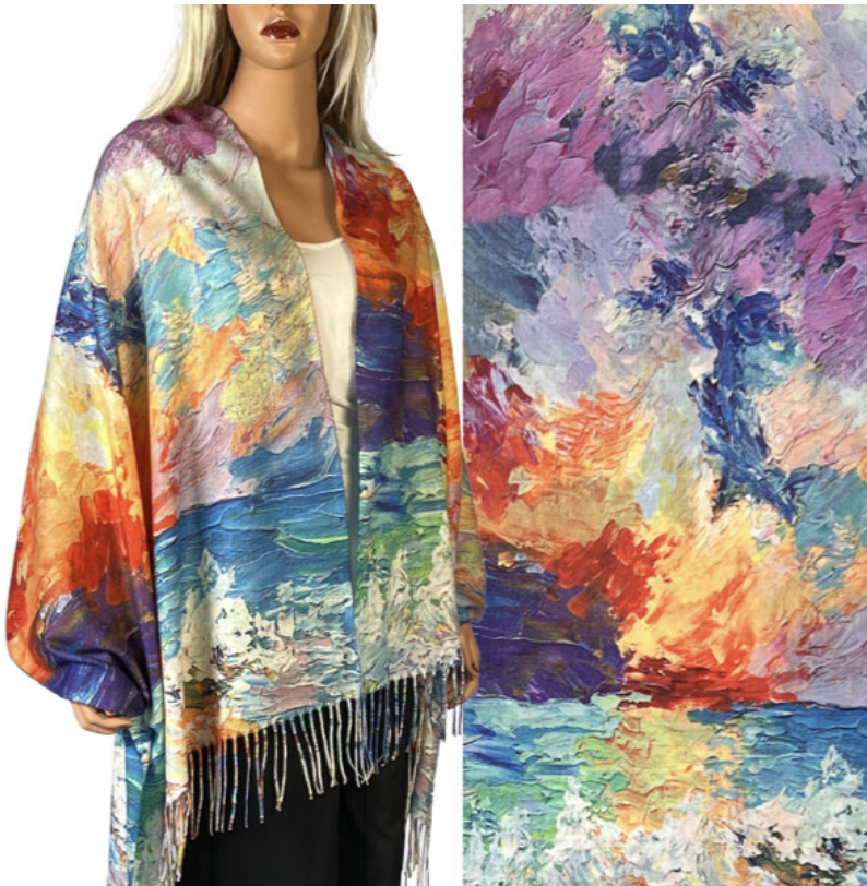 Abstract Art Design Shawl