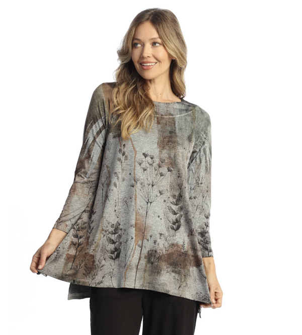 Day Dream Slinky Floral Art Tunic