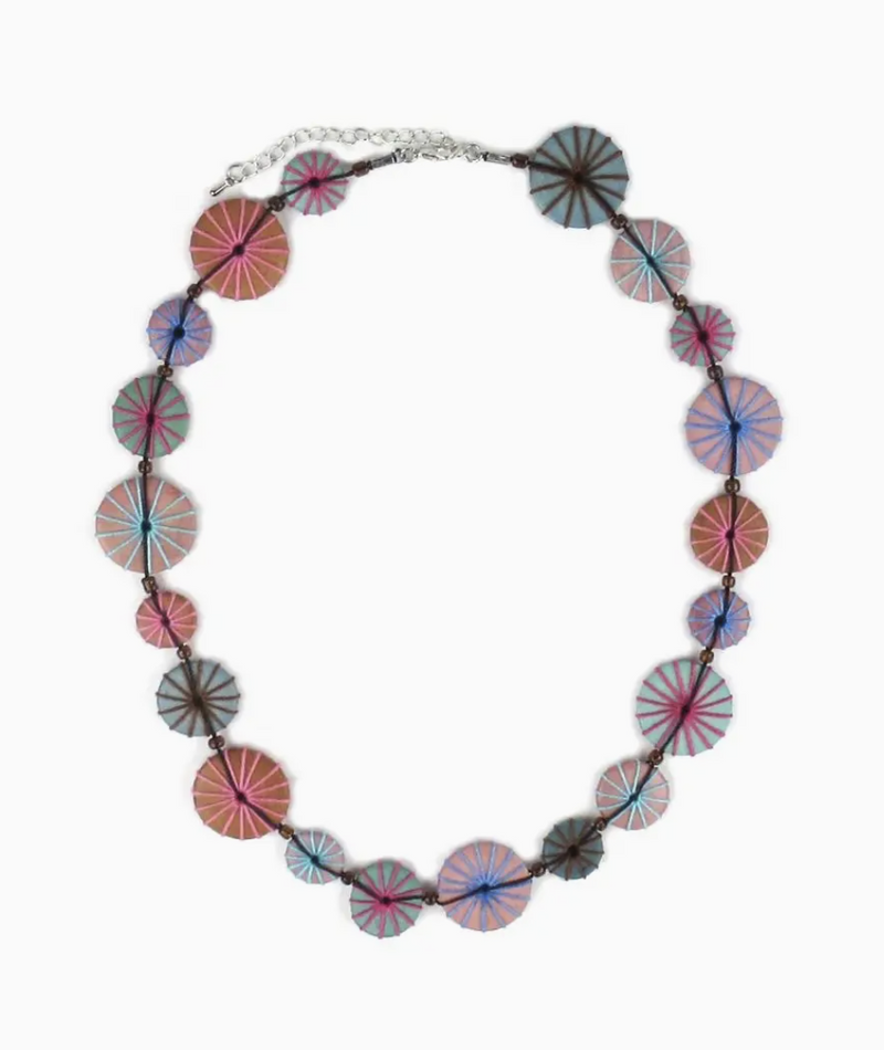 Sorbet Pastel Wood Necklace