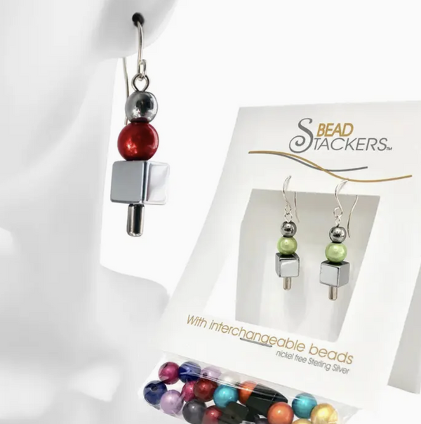 Cube Dangle Interchangeable Bead Earring
