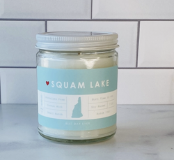 Squam Lake Blue Candle