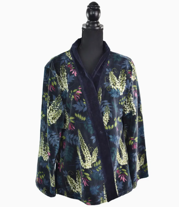 Sjorland Botanical Velvet Black Jacket