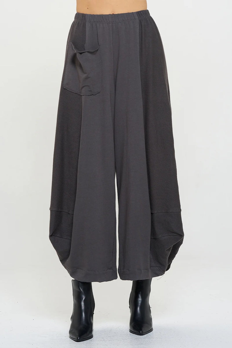 Grey Lantern Cotton Pant