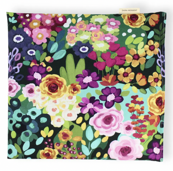 Purple Floral Square Heat Wrap