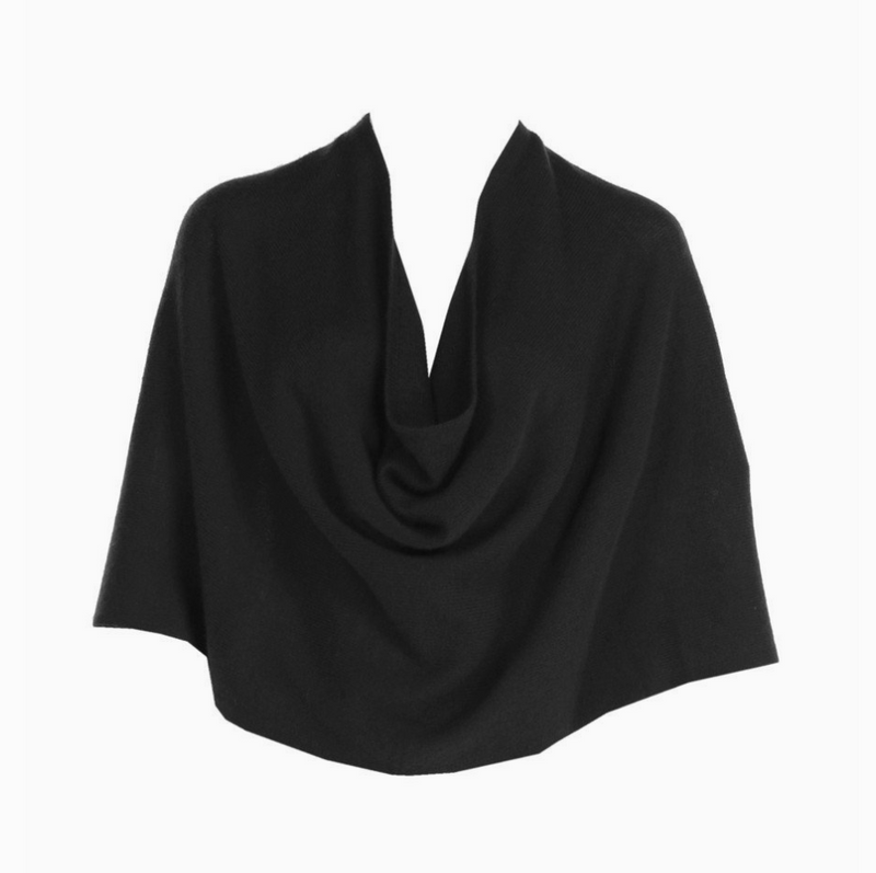 Black Cashmere Ruana