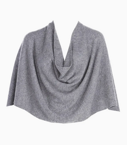 Heather Grey Cashmere Ruana