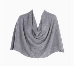 Heather Grey Cashmere Poncho