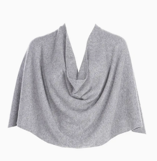 Steel Cashmere Ruana