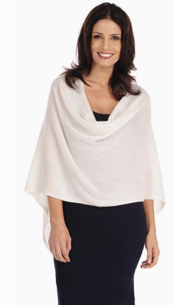 Cream Cashmere Poncho