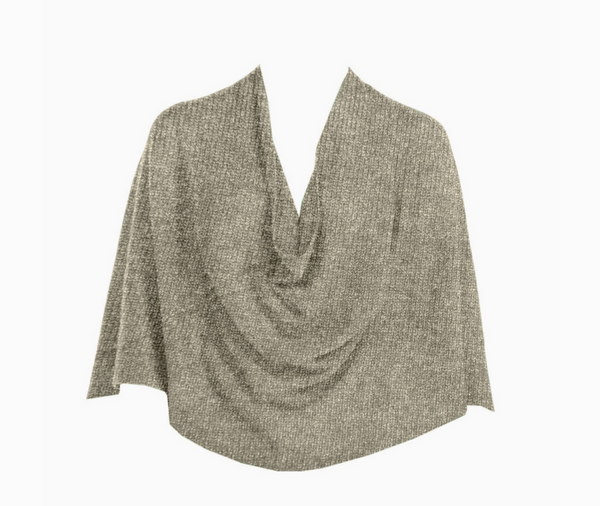 Dark Olive Cashmere Poncho