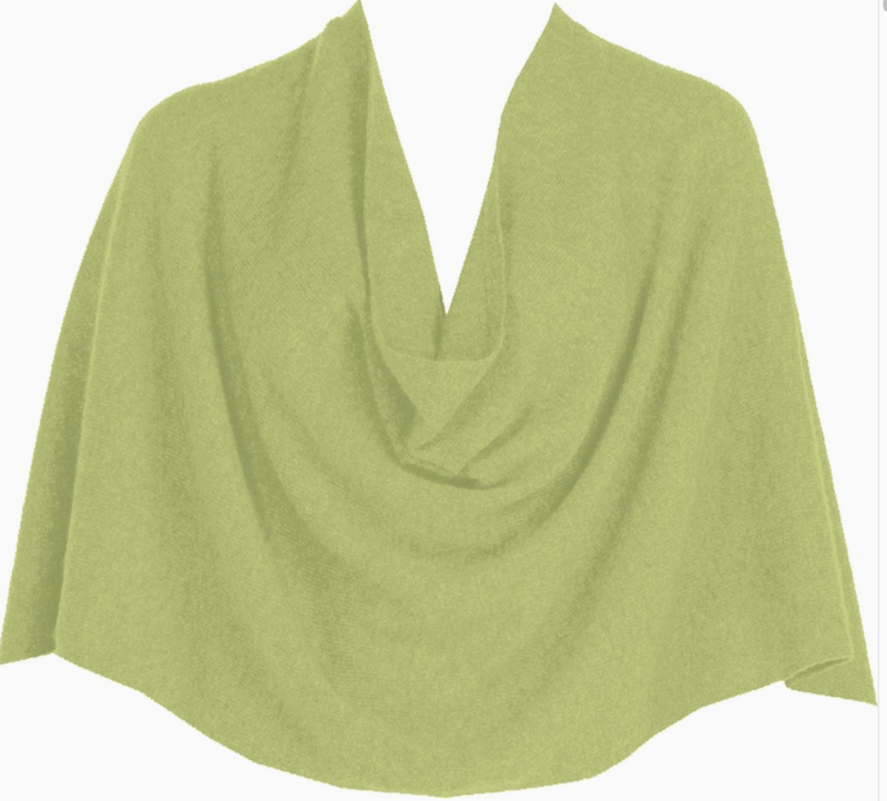 Zest Green Cashmere Ruana