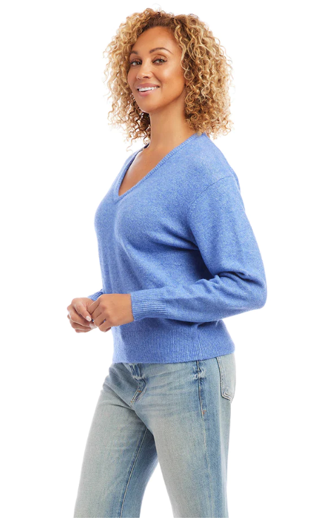 Blue V-Neck Sweater