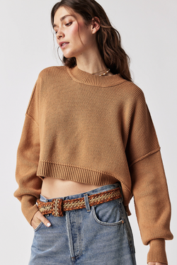 Crop Golden Squash Sweater