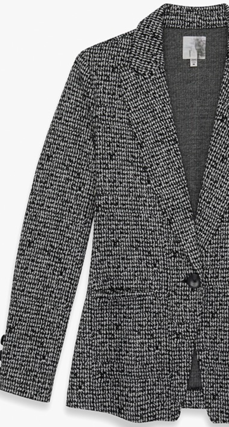 Tweed Knit Blazer