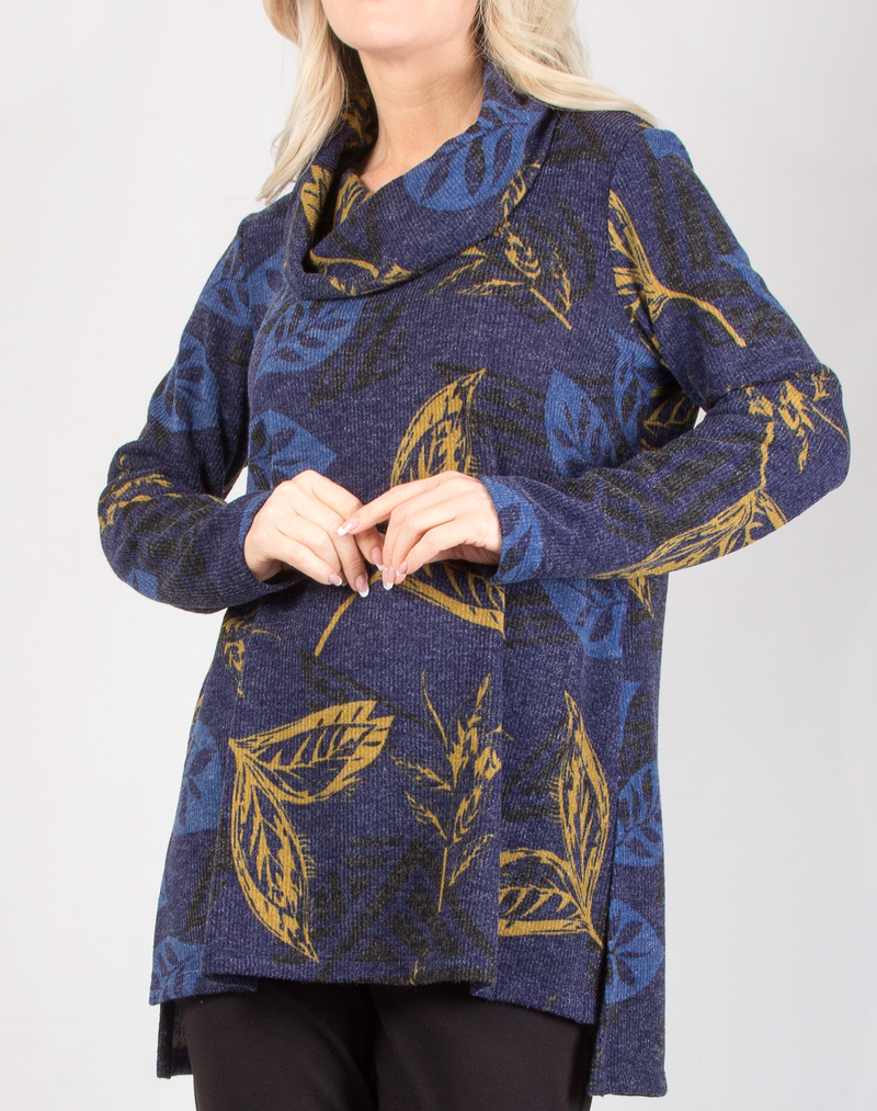 Leaves Cowl Tunic