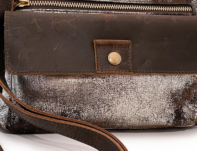 Burnished Metal Crossbody