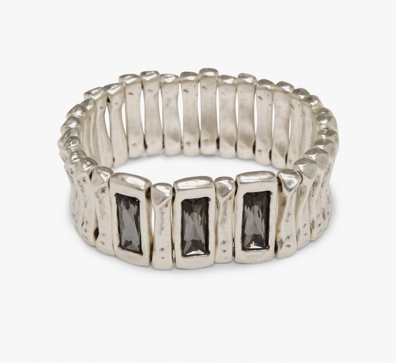 Crystal Wide Stretch Bracelet