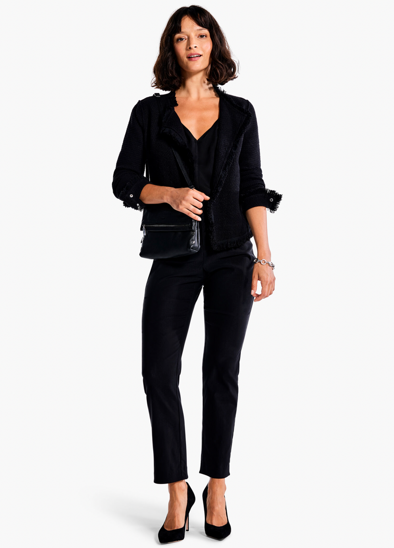 Black Staright Ankle Pant