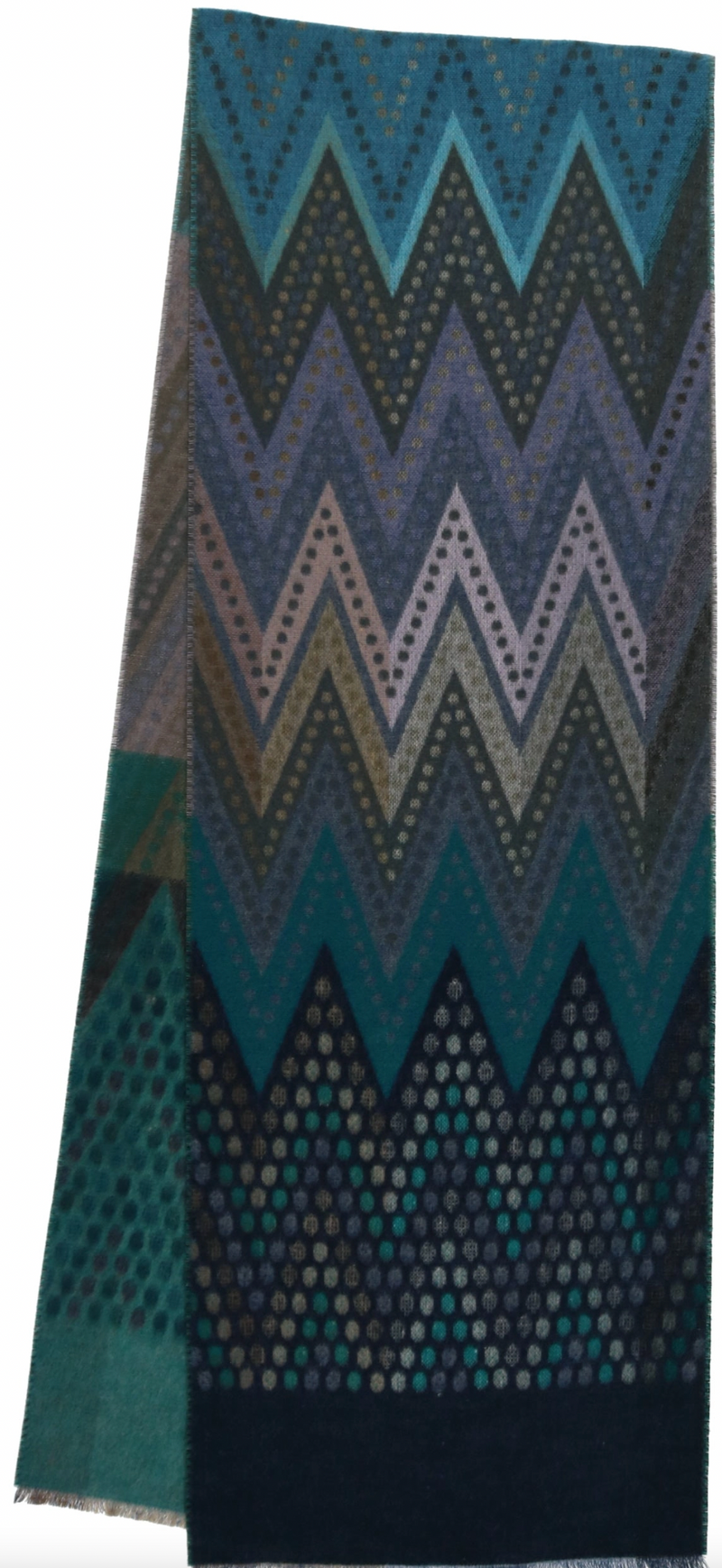 Teal Zig Zag Scarf