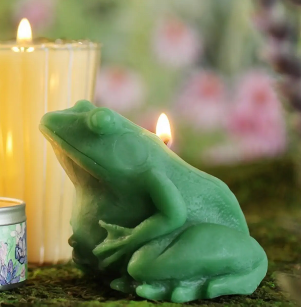 Frog Beeswax Candle