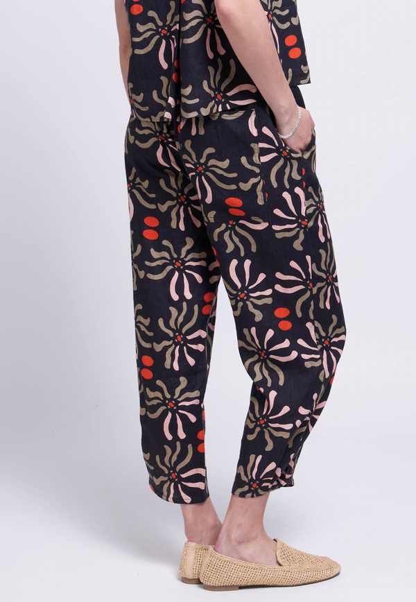 Graphic Art Linen Pant