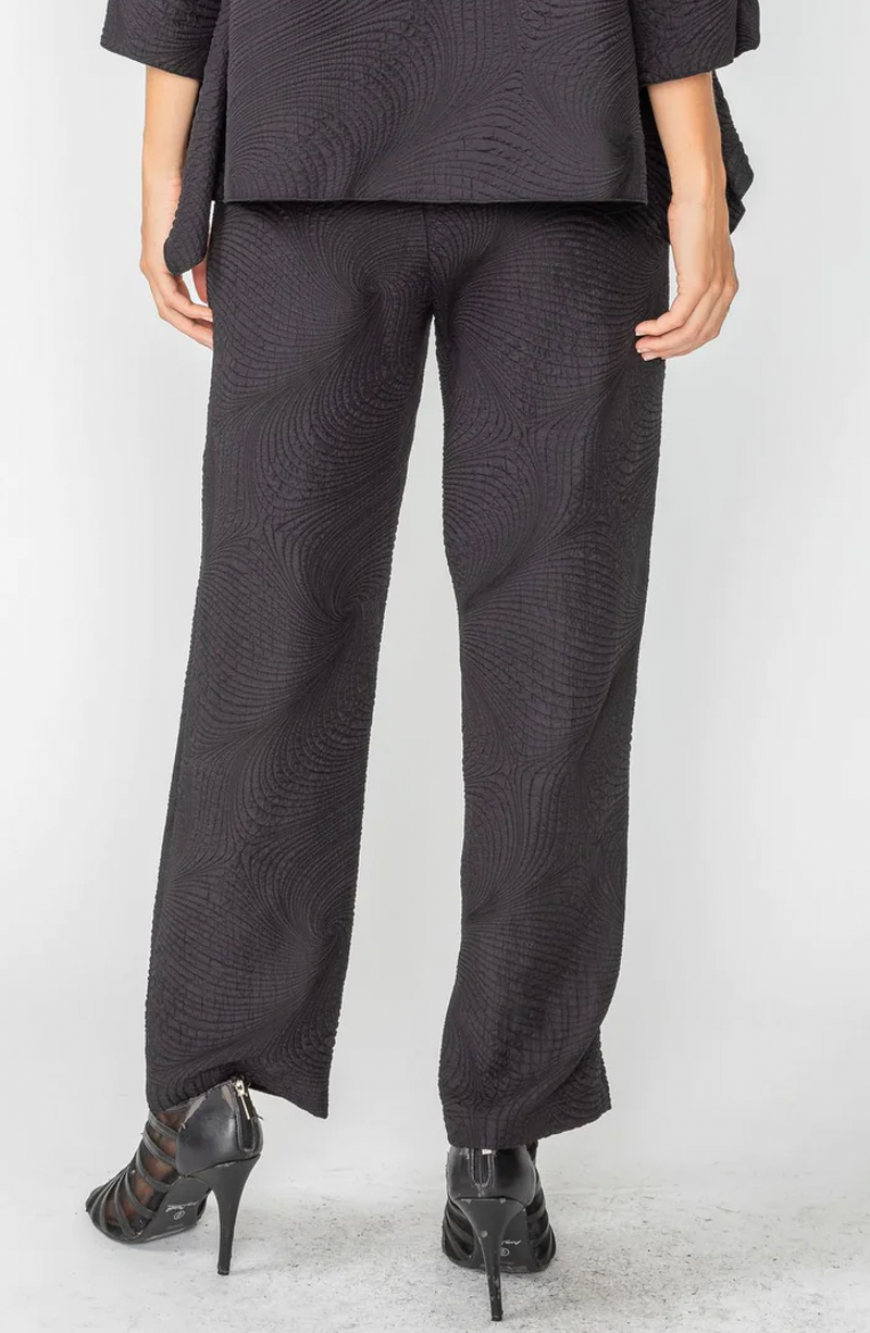 Textured Straight Pants