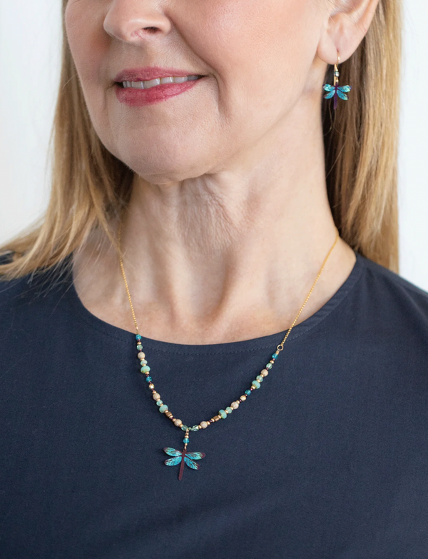 Turquoise Dragonfly Necklace