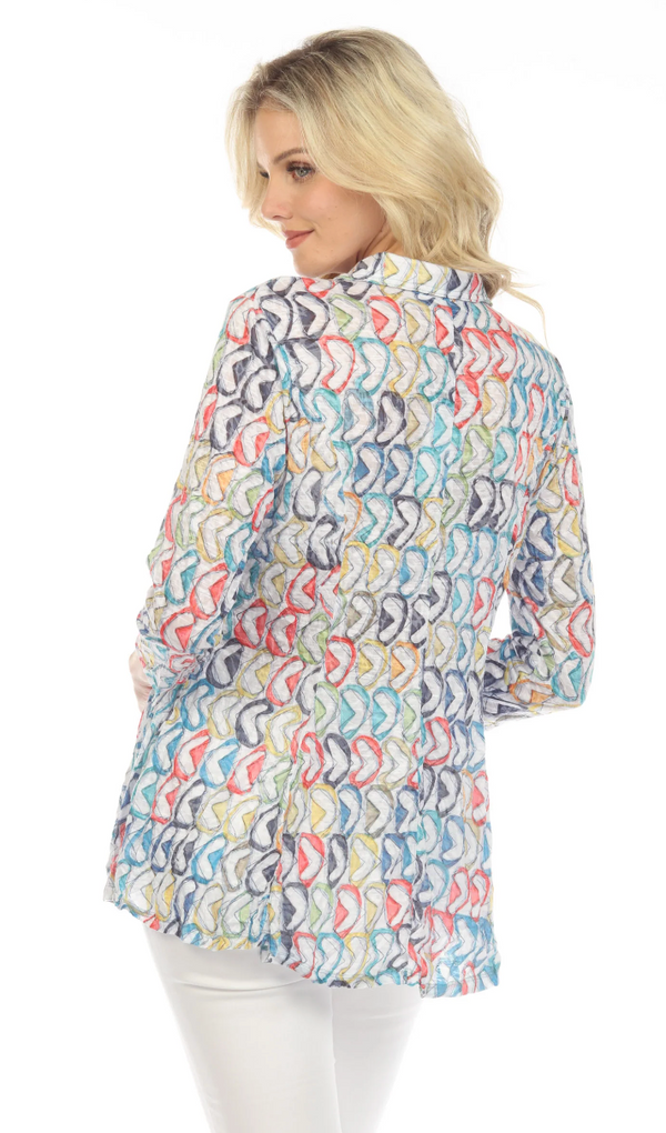 Playful Arrows Fit Flare Shirt