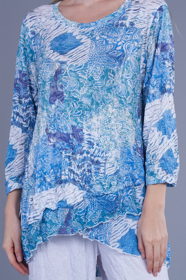 Patchwork Crinkle Tunic