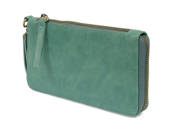 Turquoise Chole Zip Wallet Wristlet