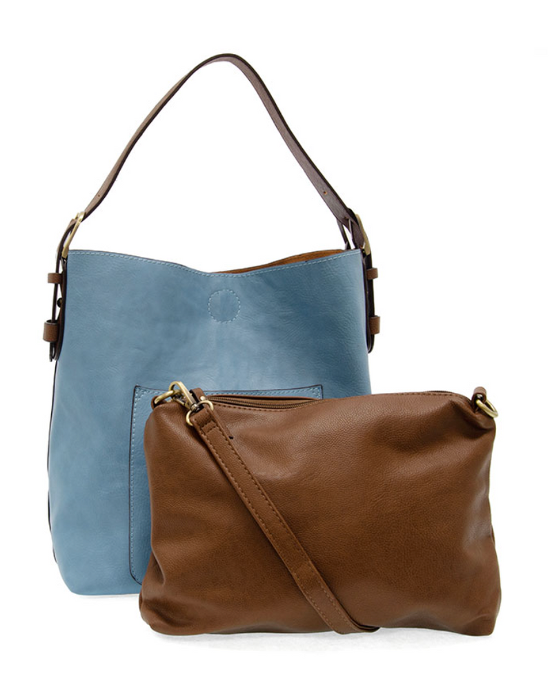 Tranquil Blue 2pc Hobo Handbag