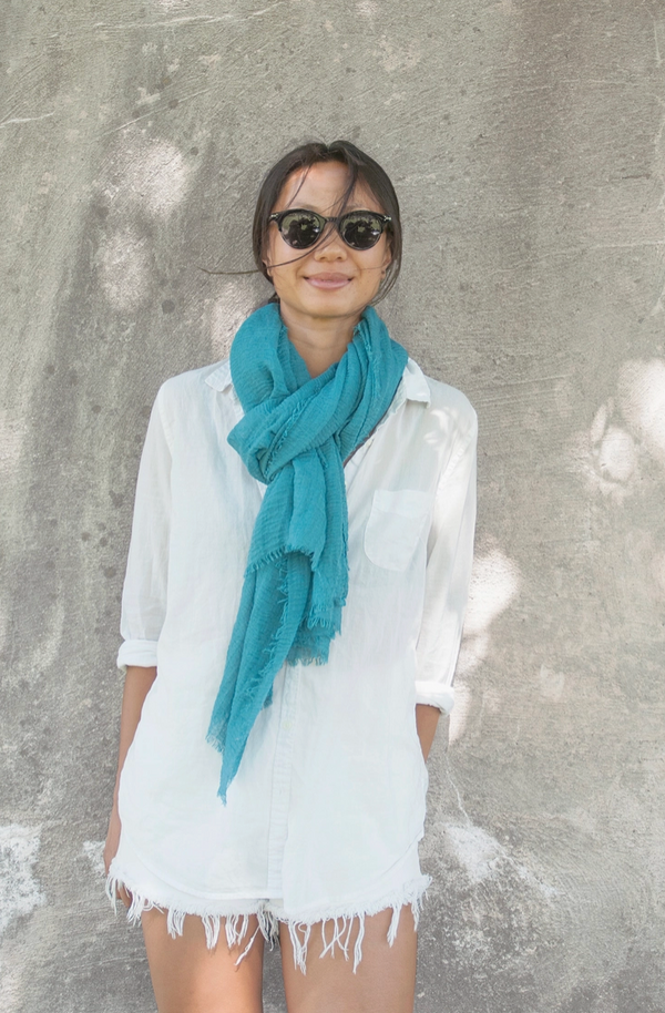 Turquoise Boho Scarf