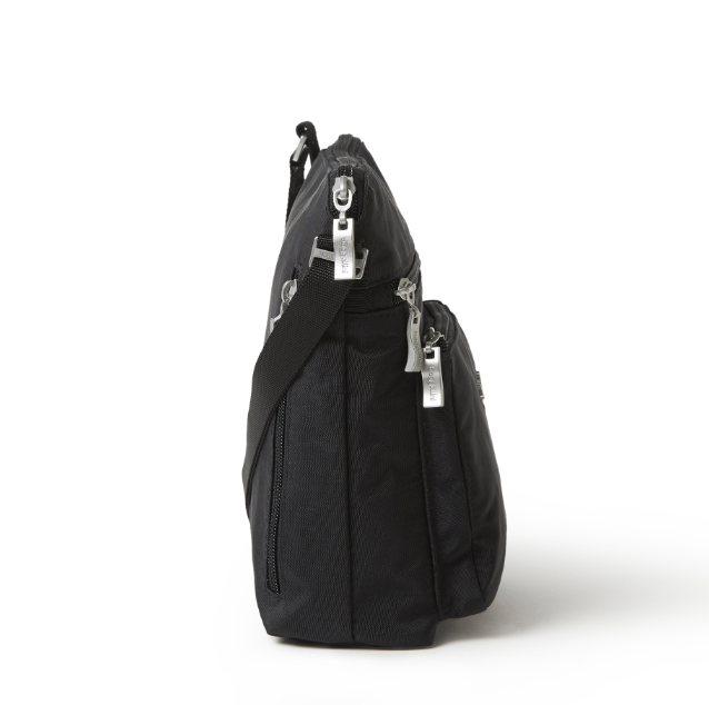 Black Pocket Crossbody Bag