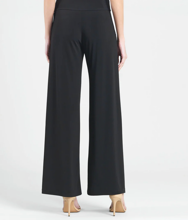 Wide-Leg Black Pocket Pant