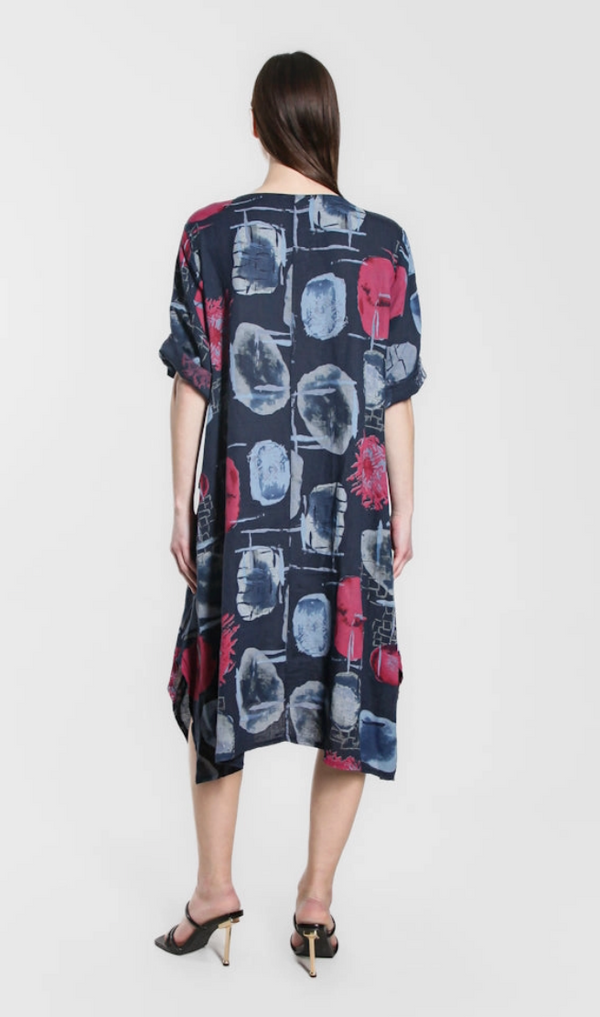 Gem Print Pocket Dress