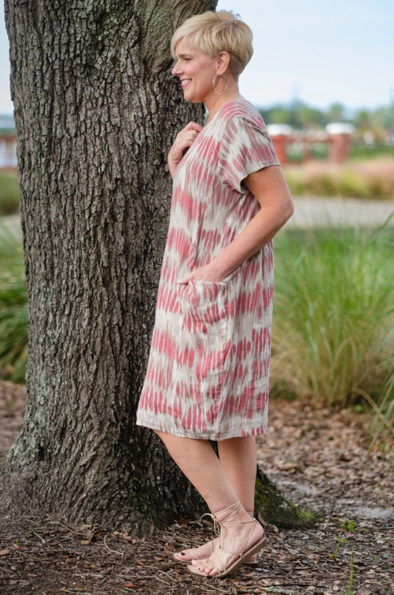 Driftwood Shift Linen Dress