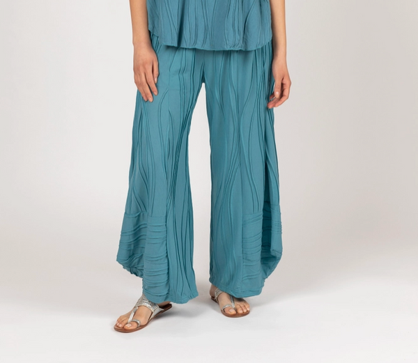 Ocean Blue Texture Pant