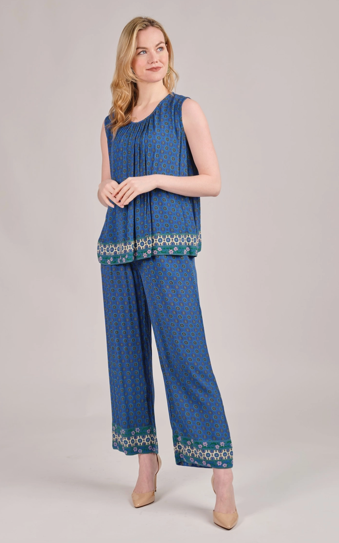 Royal Blue Jaipur Sleeveless Top