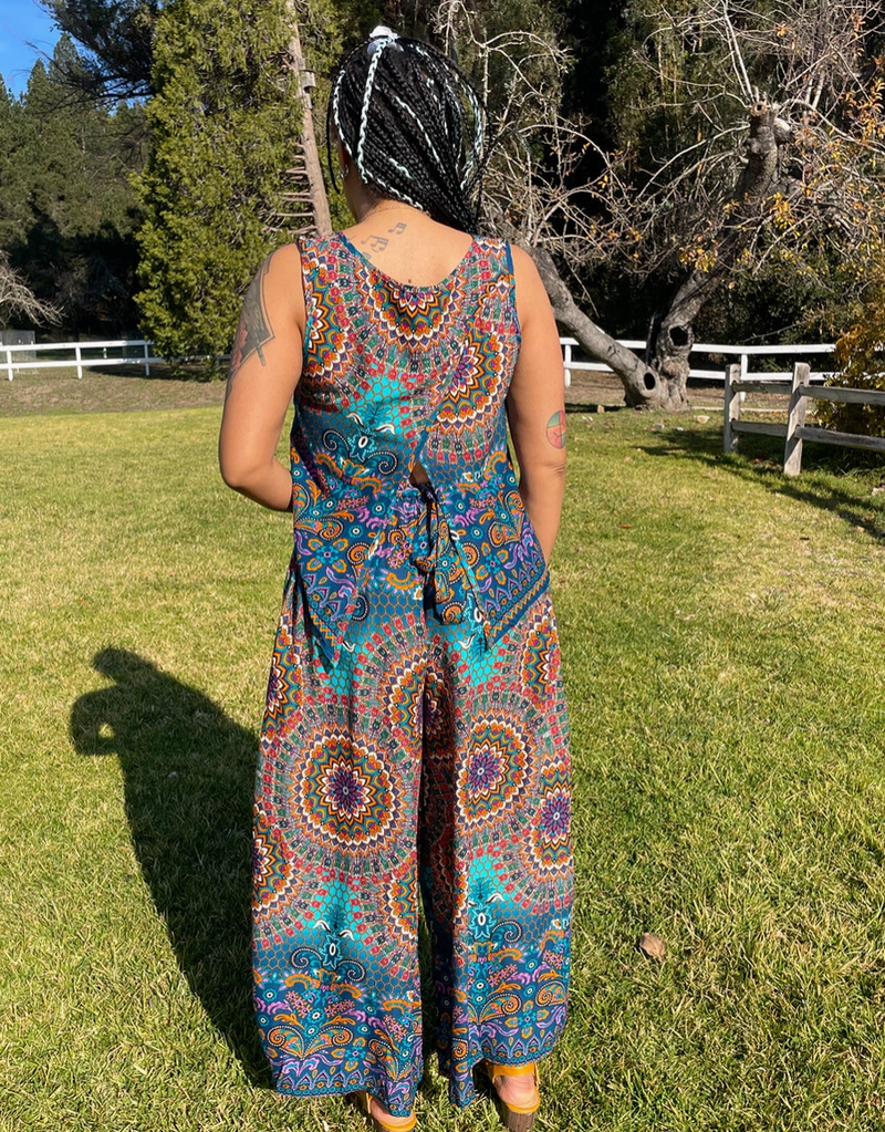 Turquoise Shiva Mandala Pant