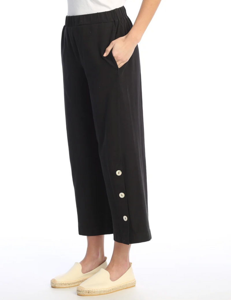 Black Button Pocket Pant