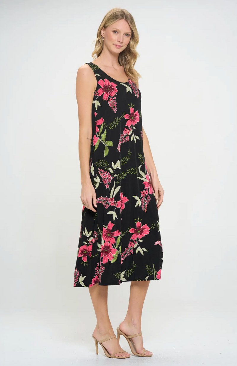 Floral Breeze Slinky Tank Dress