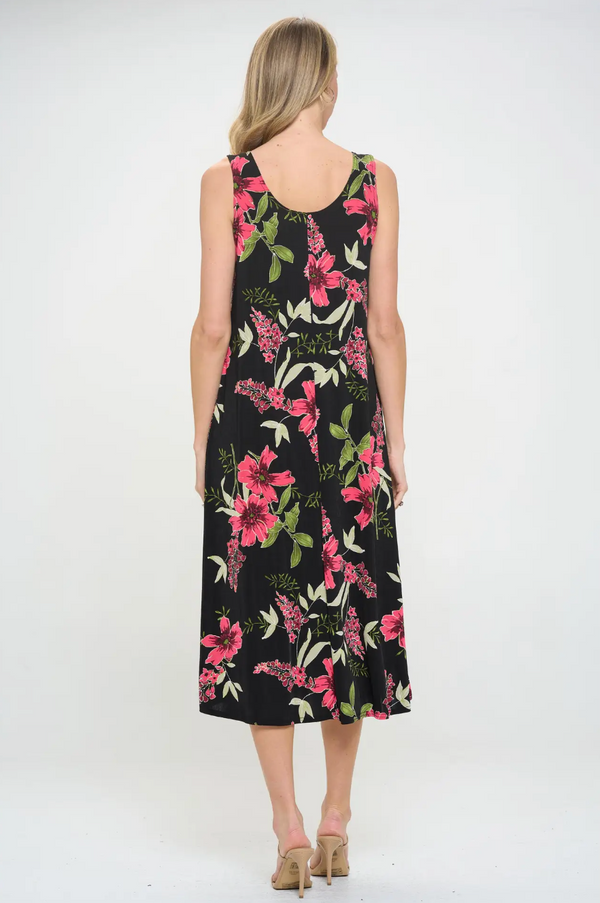 Floral Breeze Slinky Tank Dress